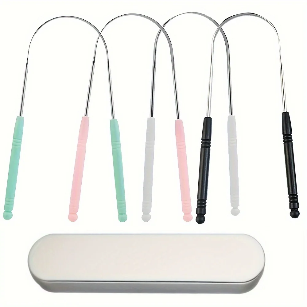 Tongue Scraper Metal - 1PCS Stainless Steel Tongue Scraper Oral