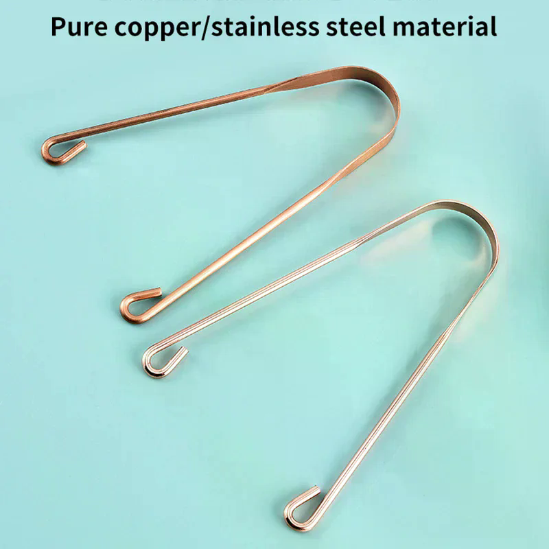 Tongue Scraper Metal - 1Pc Stainless Steel Tongue Scraper Cleaner