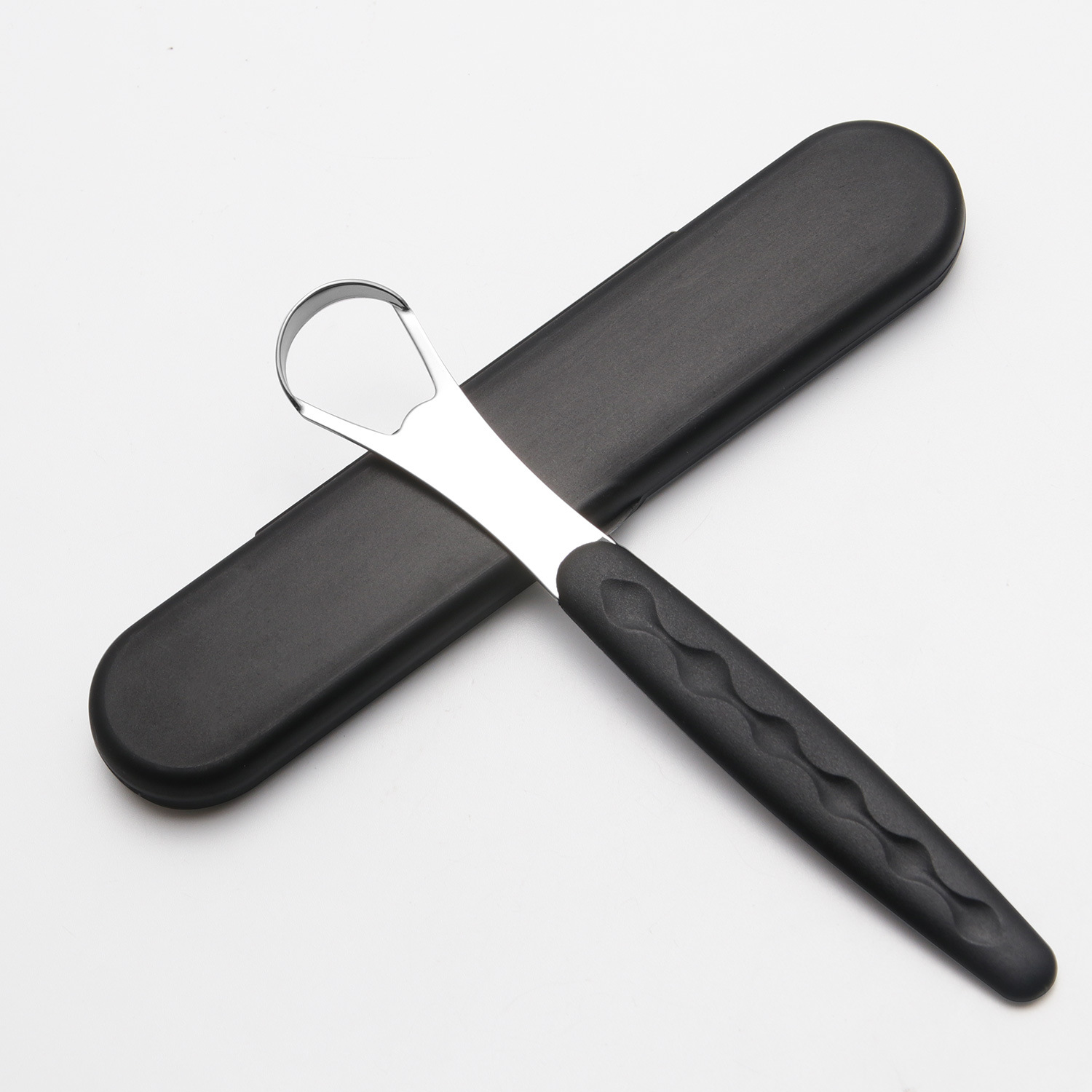 Tongue Scraper Metal - Tongue Scraper With Portable Travel Case