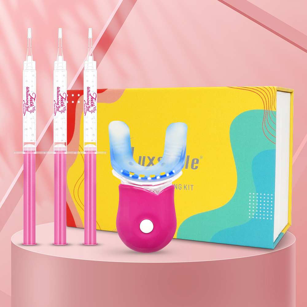 Teeth Whitening Bleaching Kit - Teeth Whitening Kit with LED Light
