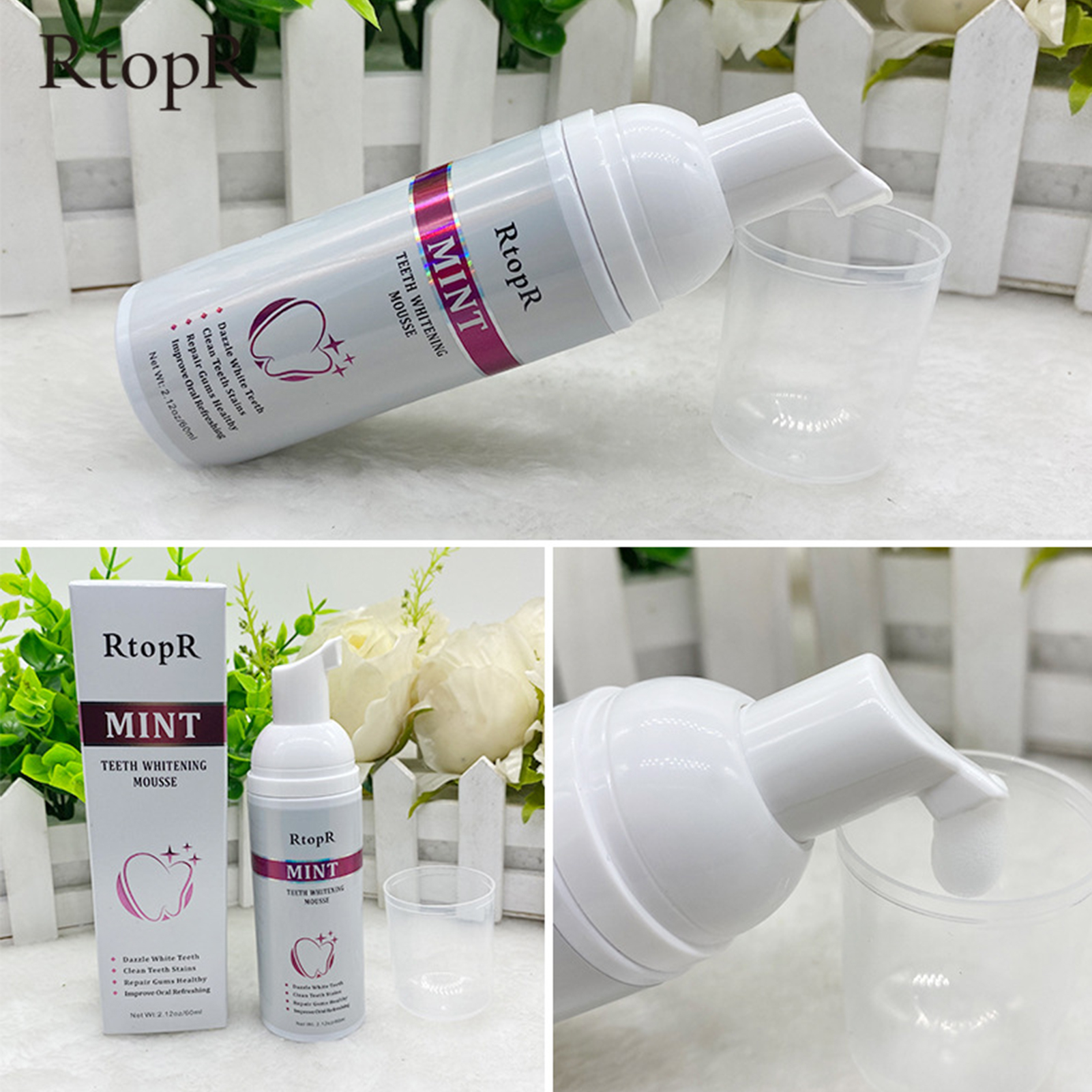 Teeth Whitening Mousse Mint Fo - Teeth Whitening Baking Soda 评论和价格