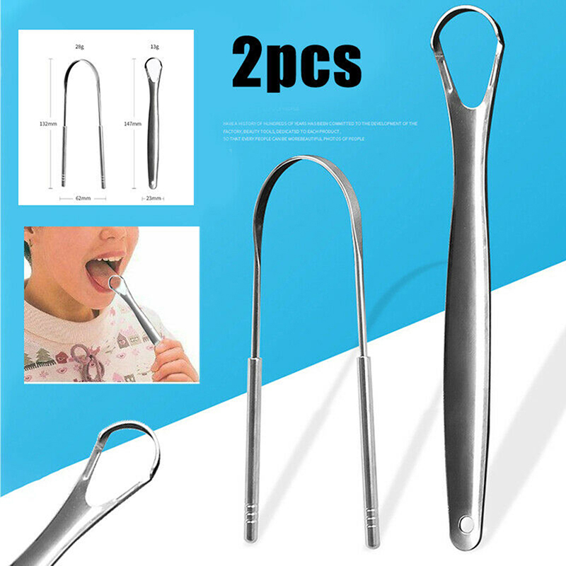 2pcs U Type Tongue Scraper Sta - Tongue Scraper Metal 评论和价格