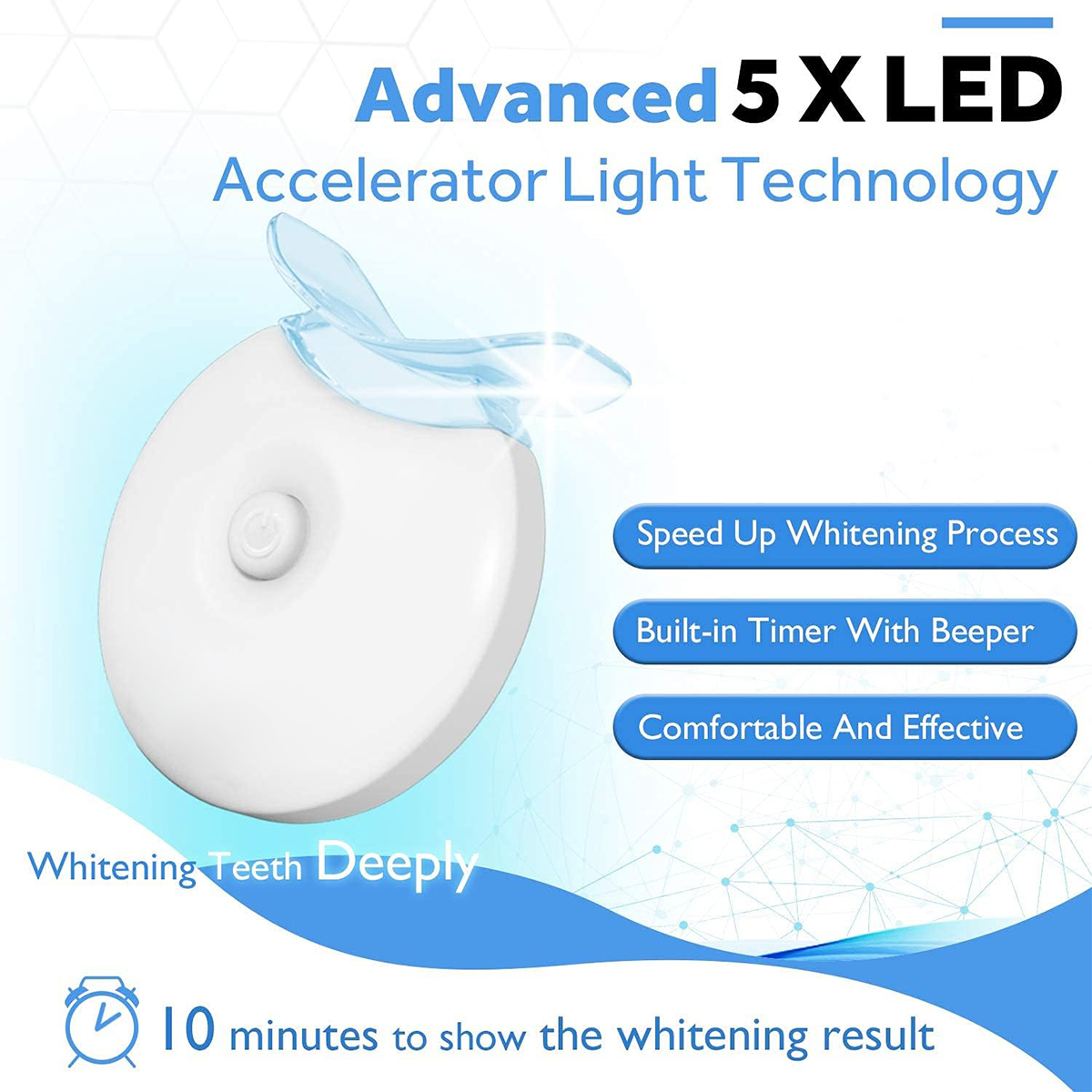 Teeth Whitening Kit - 5X LED L - Teeth Whitening Paste 评论和价格
