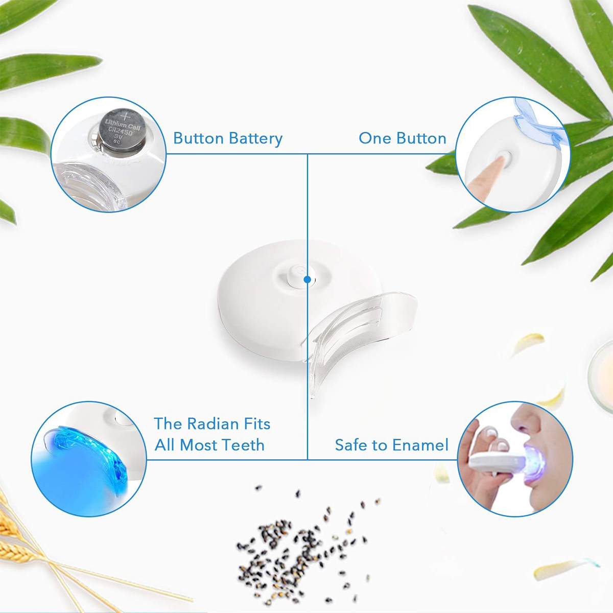 Teeth Whitening Kit - 5X LED L - Teeth Whitening Paste 评论和价格