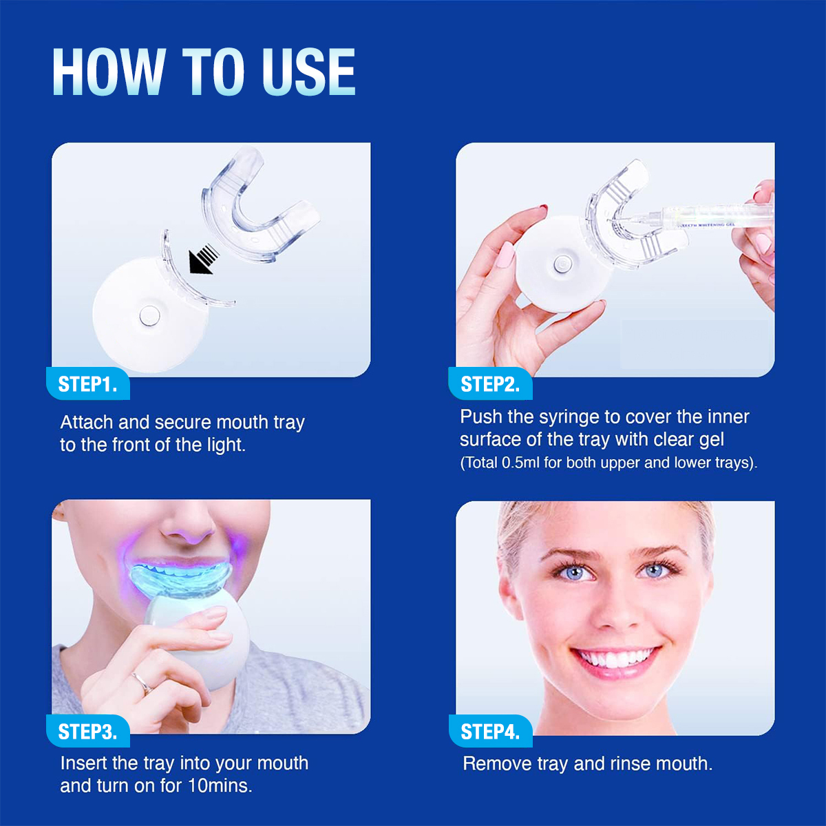 Teeth Whitening Kit - 5X LED L - Teeth Whitening Paste 评论和价格