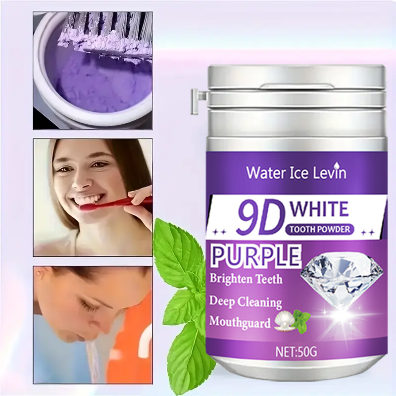 9D White Purple Toothpowder. B - Teeth Whitening Q&M 评论和价格