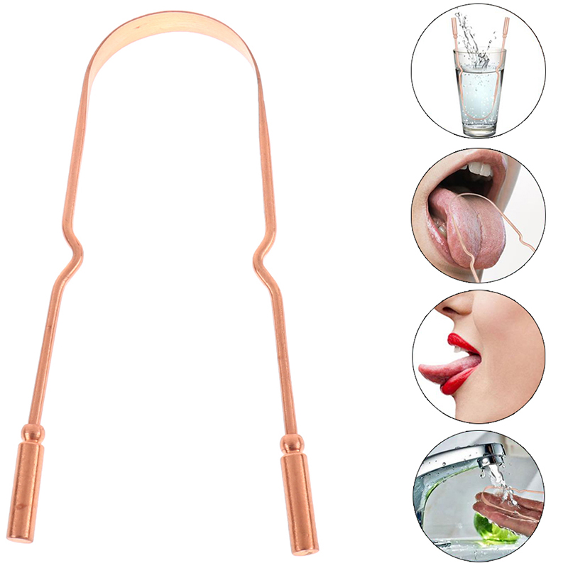 1Pc Pure Copper Tongue Scraper - Tongue Scraper Metal 评论和价格