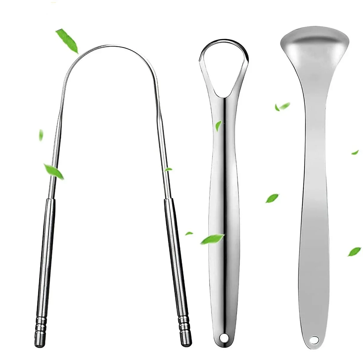 Premium 1pcs/3pcs Metal Tongue - Tongue Scraper Metal 评论和价格