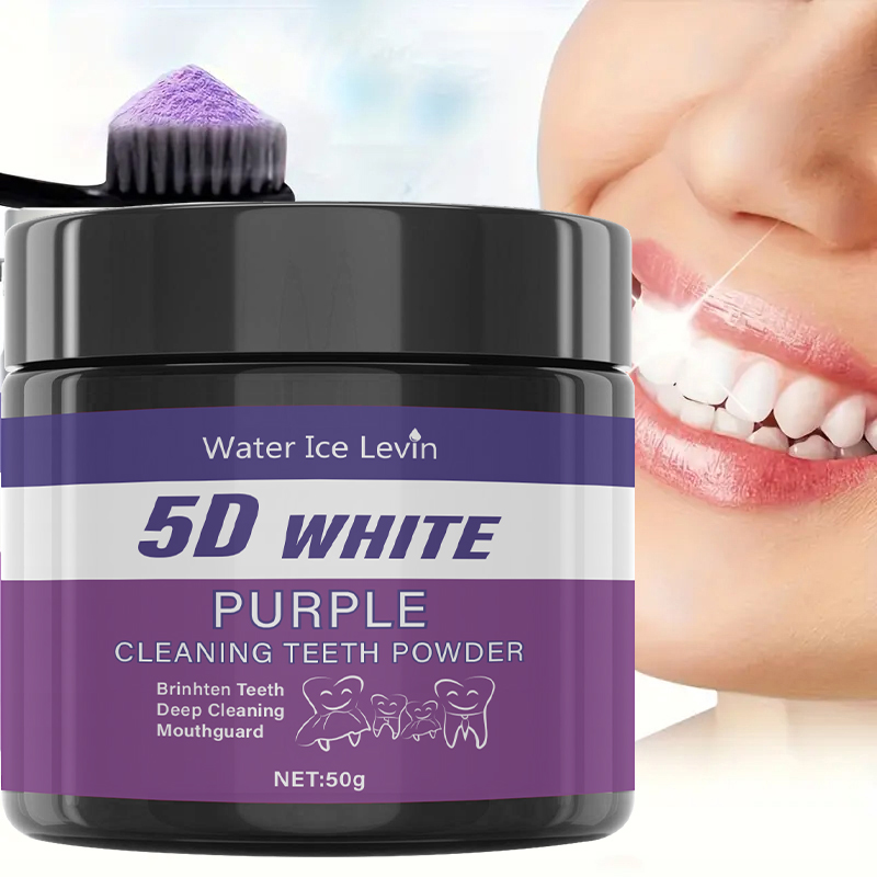 5D White Teeth Powder. Purple  - Teeth Whitening Baking Soda 评论和价格