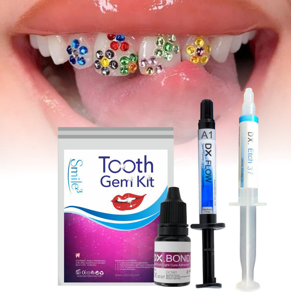 HOT Tooth Gem Kit Teeth Decora - Teeth Whitening Q&M 评论和价格