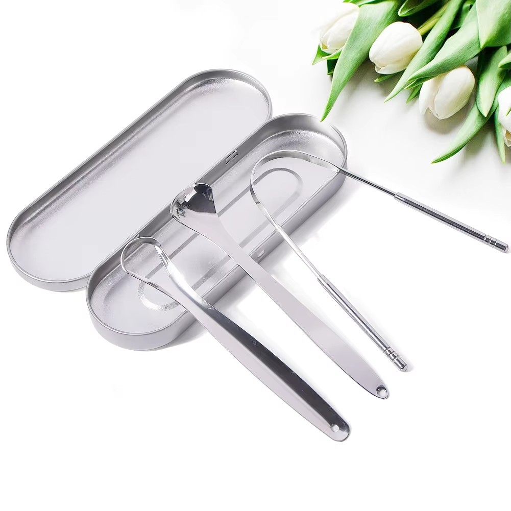 1pcs/2pcs/3pcs Metal Tongue Sc - Tongue Scraper Metal 评论和价格