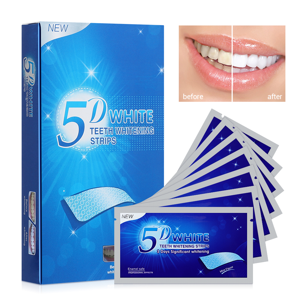 5D Teeth Whitening Strips Remo - Teeth Whitening Bleaching Kit 评论和价格