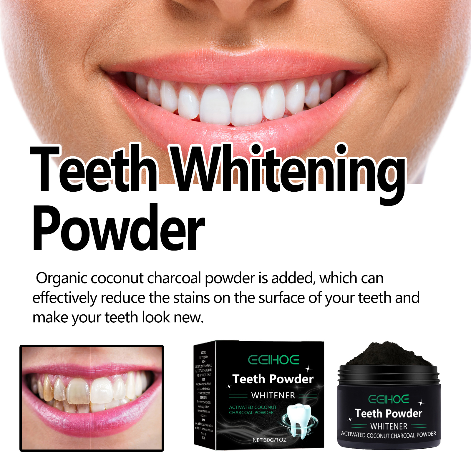 Natural Teeth Whitening Powder - Teeth Whitening Baking Soda 评论和价格