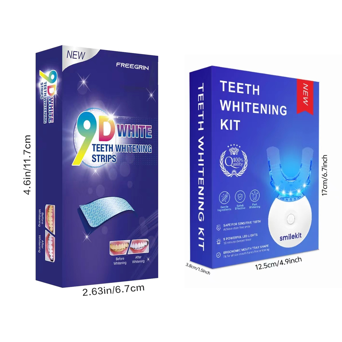 Teeth Whitening Kit - 5X LED L - Teeth Whitening Q&M 评论和价格