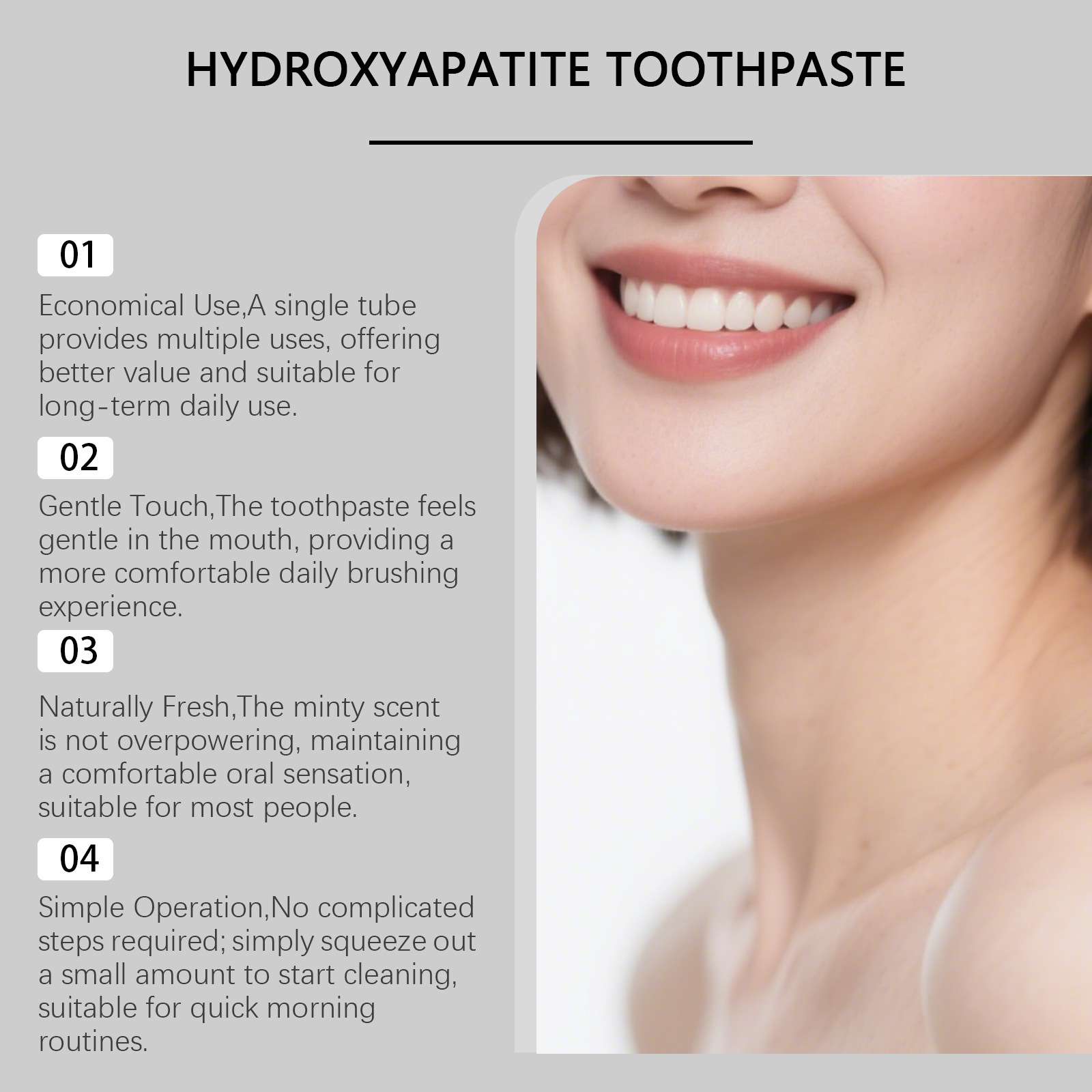 7.5% Hydroxyapatite Peppermint - Teeth Whitening Paste 评论和价格