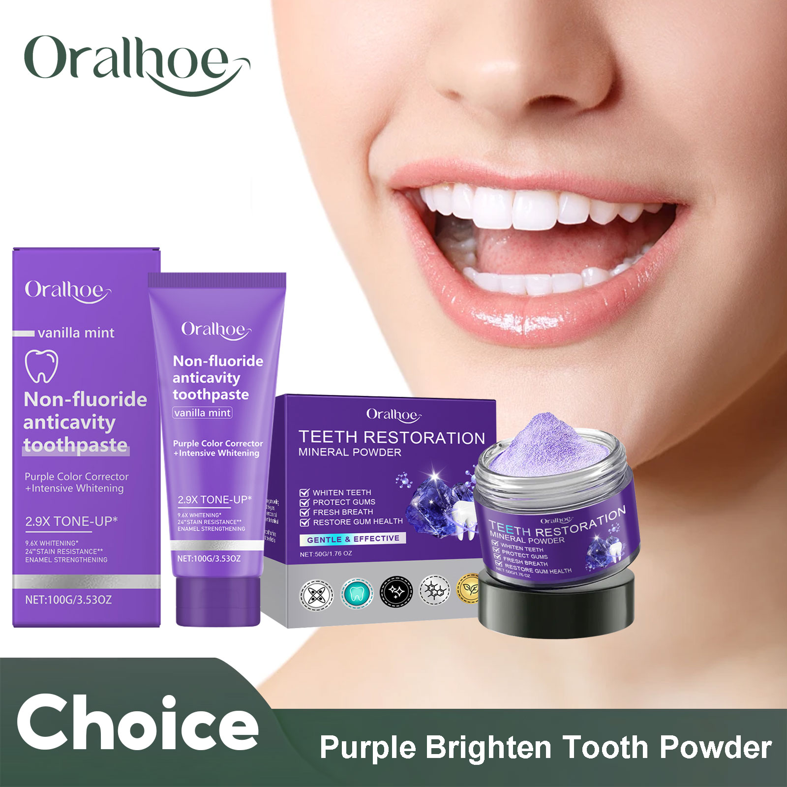 Teeth Restoration Mineral Powd - Teeth Whitening Q&M 评论和价格