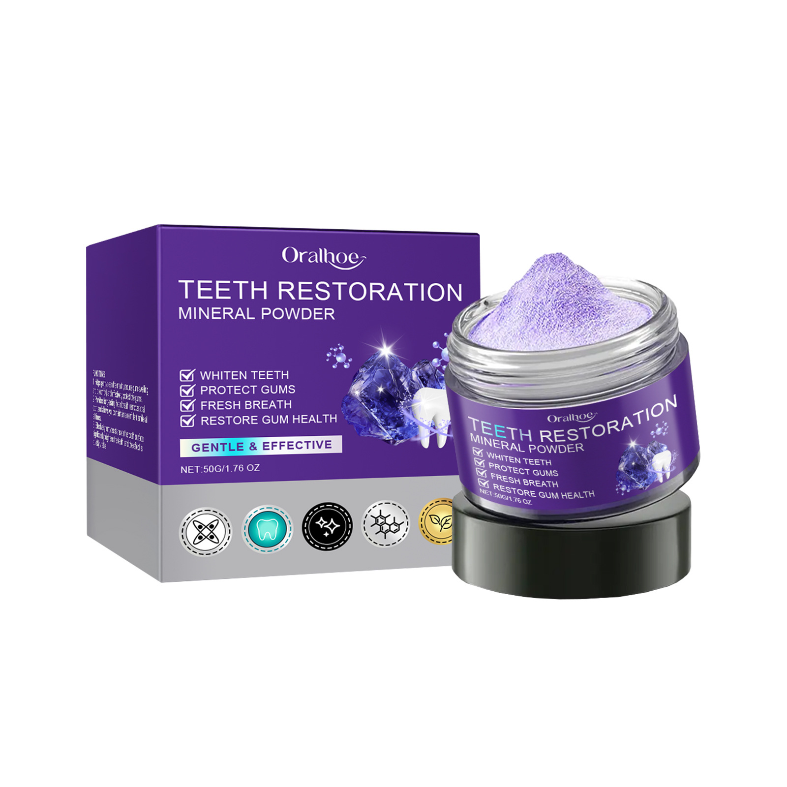 Teeth Restoration Mineral Powd - Teeth Whitening Q&M 评论和价格