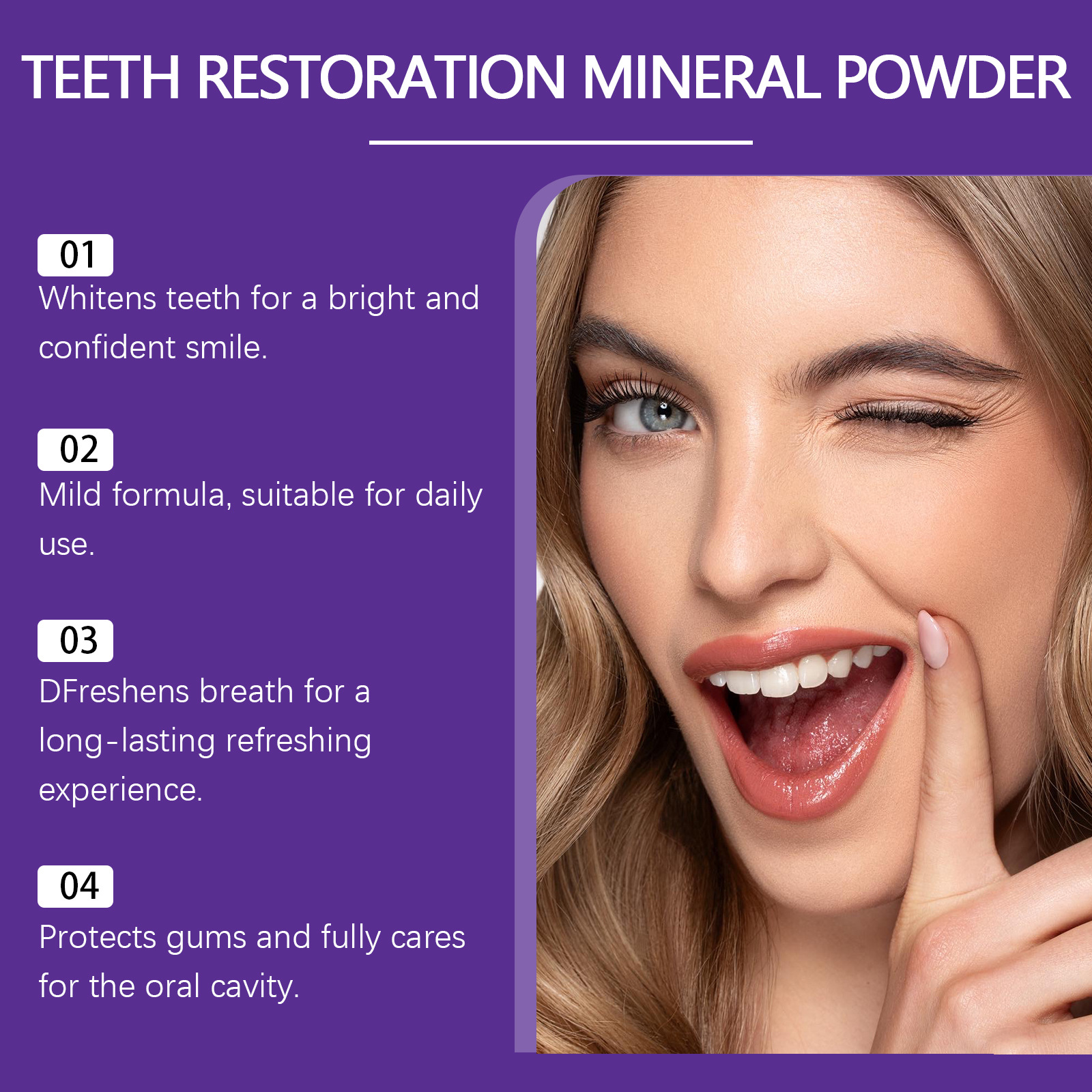Teeth Restoration Mineral Powd - Teeth Whitening Q&M 评论和价格