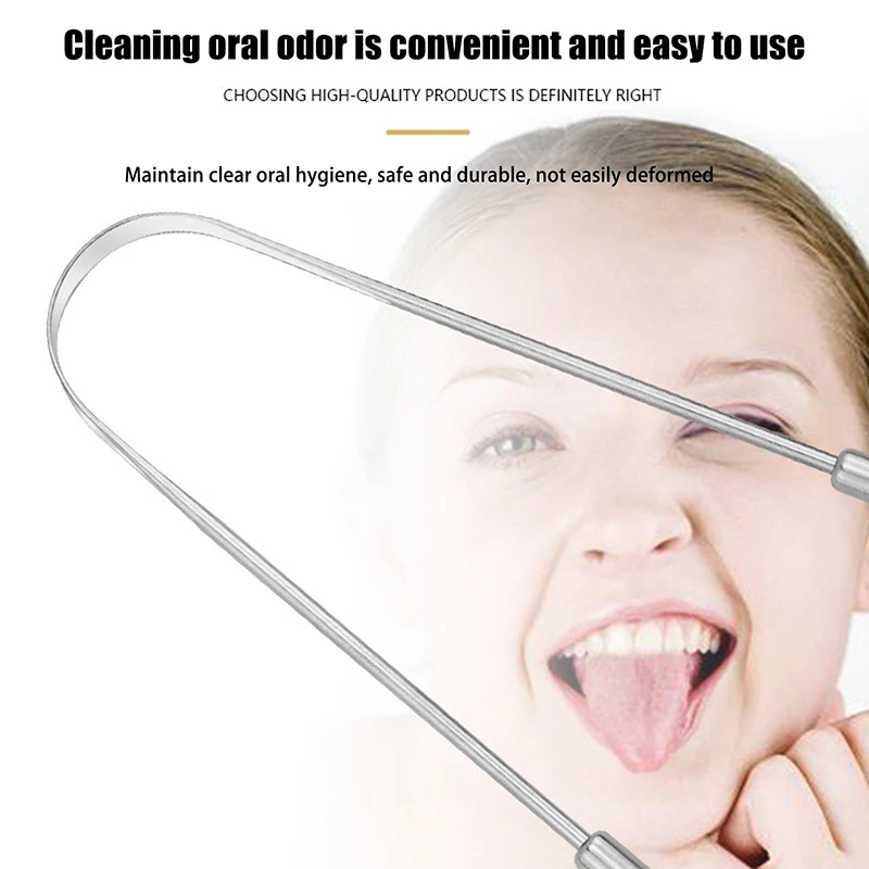 1Pcs Stainless Steel Tongue Sc - Tongue Scraper Metal 评论和价格