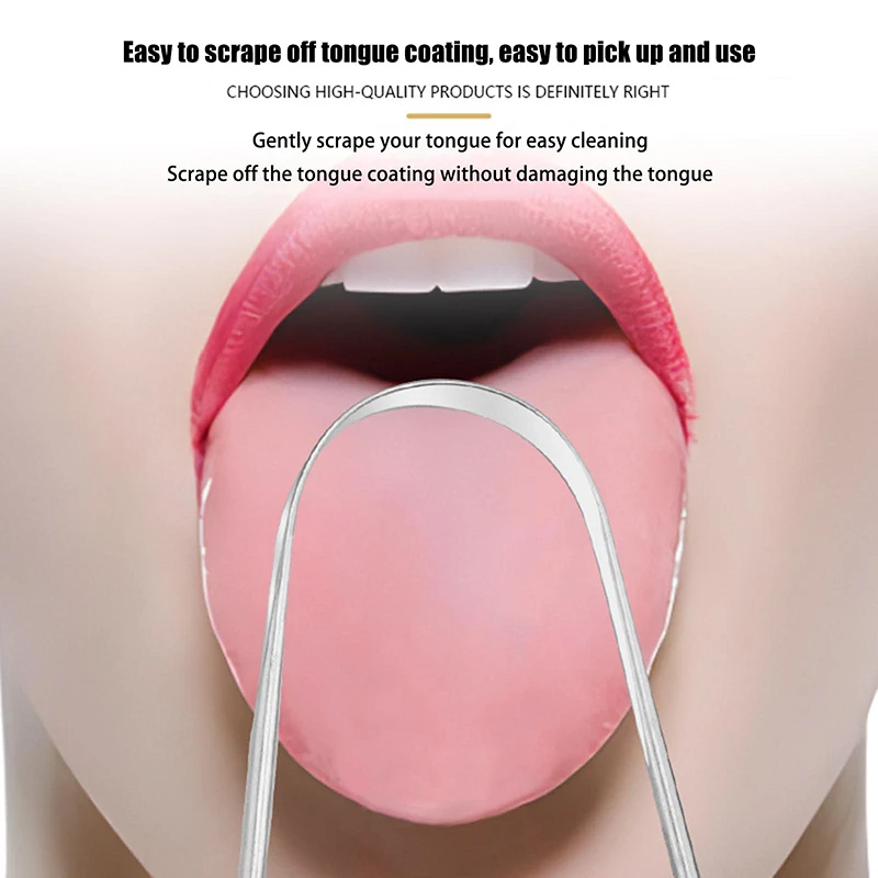 1Pcs Stainless Steel Tongue Sc - Tongue Scraper Metal 评论和价格