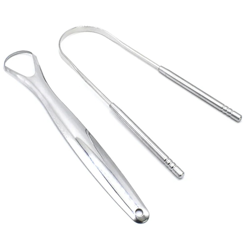 2Pcs Tongue Scraper Stainless  - Tongue Scraper Metal 评论和价格