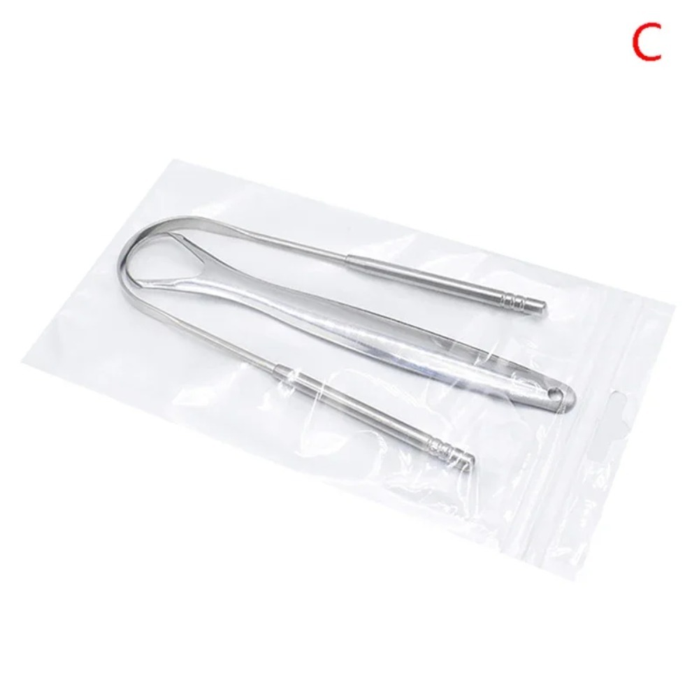 2Pcs Tongue Scraper Stainless  - Tongue Scraper Metal 评论和价格