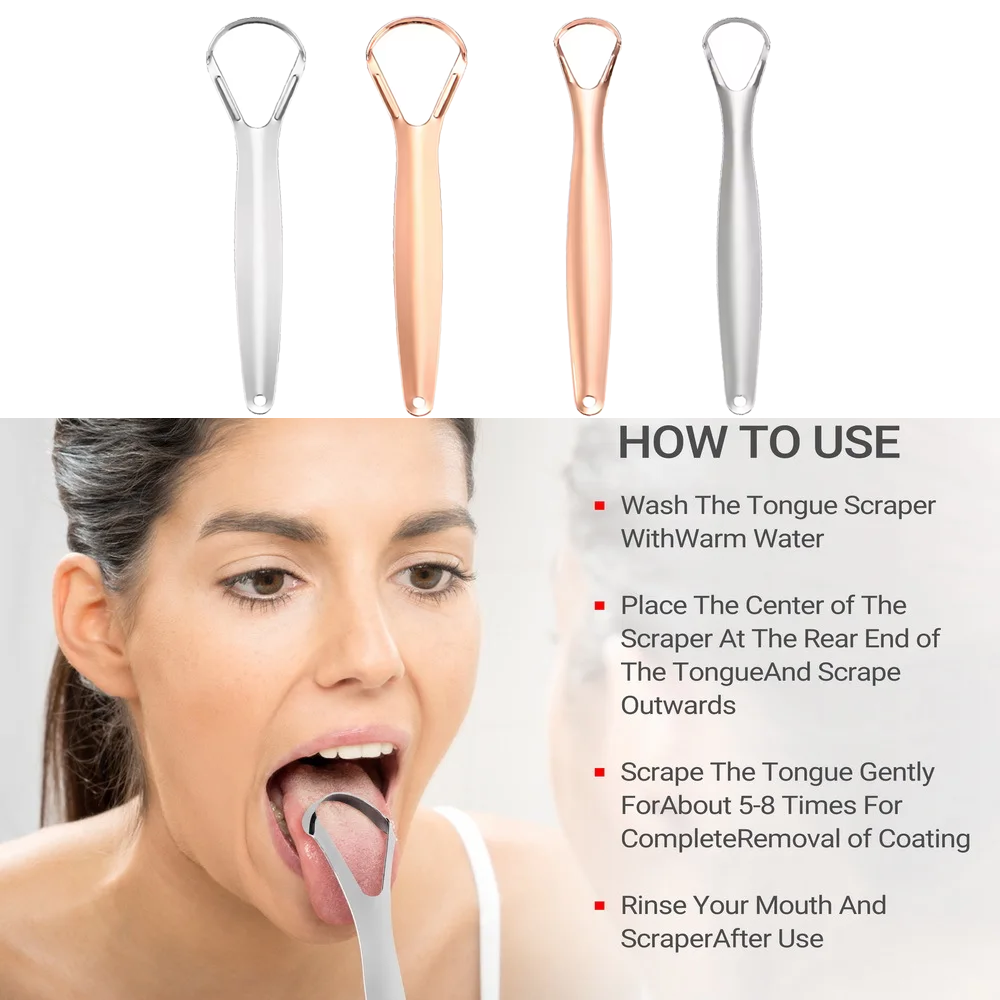 Stainless Steel Tongue Scraper - Tongue Scraper Metal 评论和价格