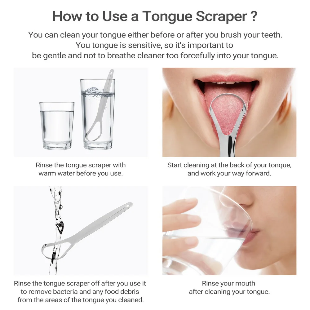 Stainless Steel Tongue Scraper - Tongue Scraper Metal 评论和价格