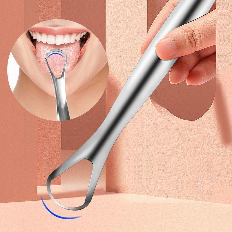 Metal Tongue Scraper Cleaner F - Tongue Scraper Metal 评论和价格