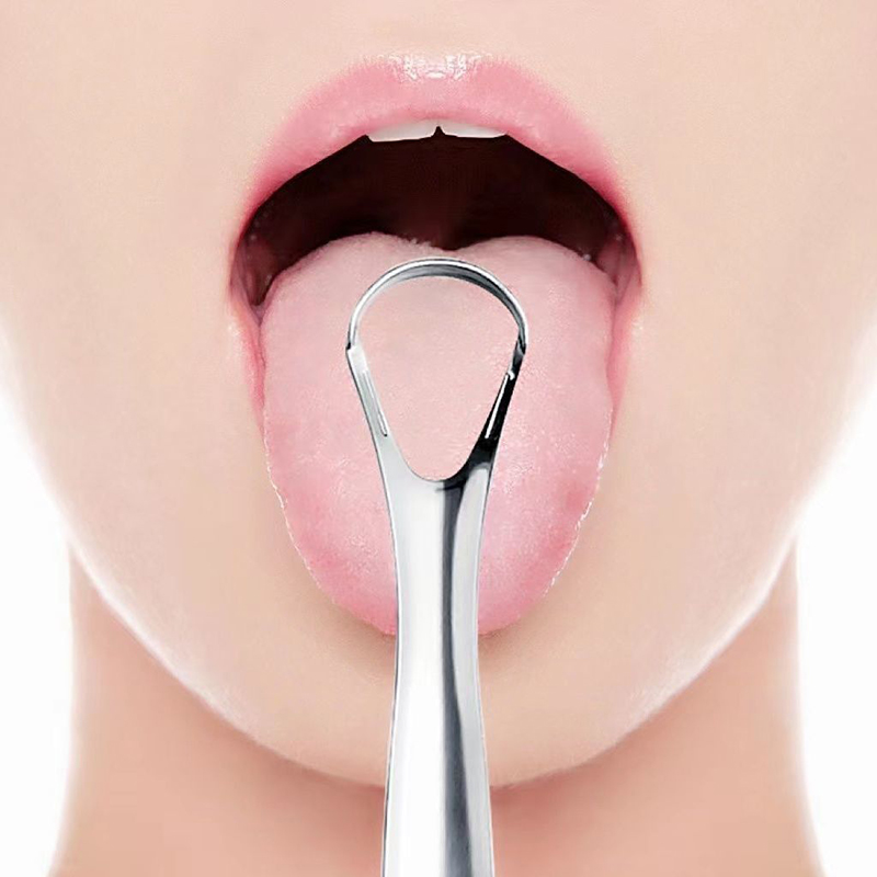 Metal Tongue Scraper Cleaner F - Tongue Scraper Metal 评论和价格