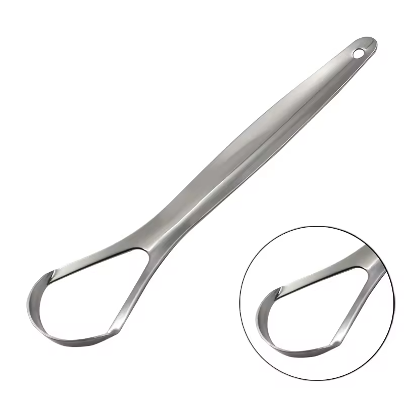 Metal Tongue Scraper Cleaner F - Tongue Scraper Metal 评论和价格